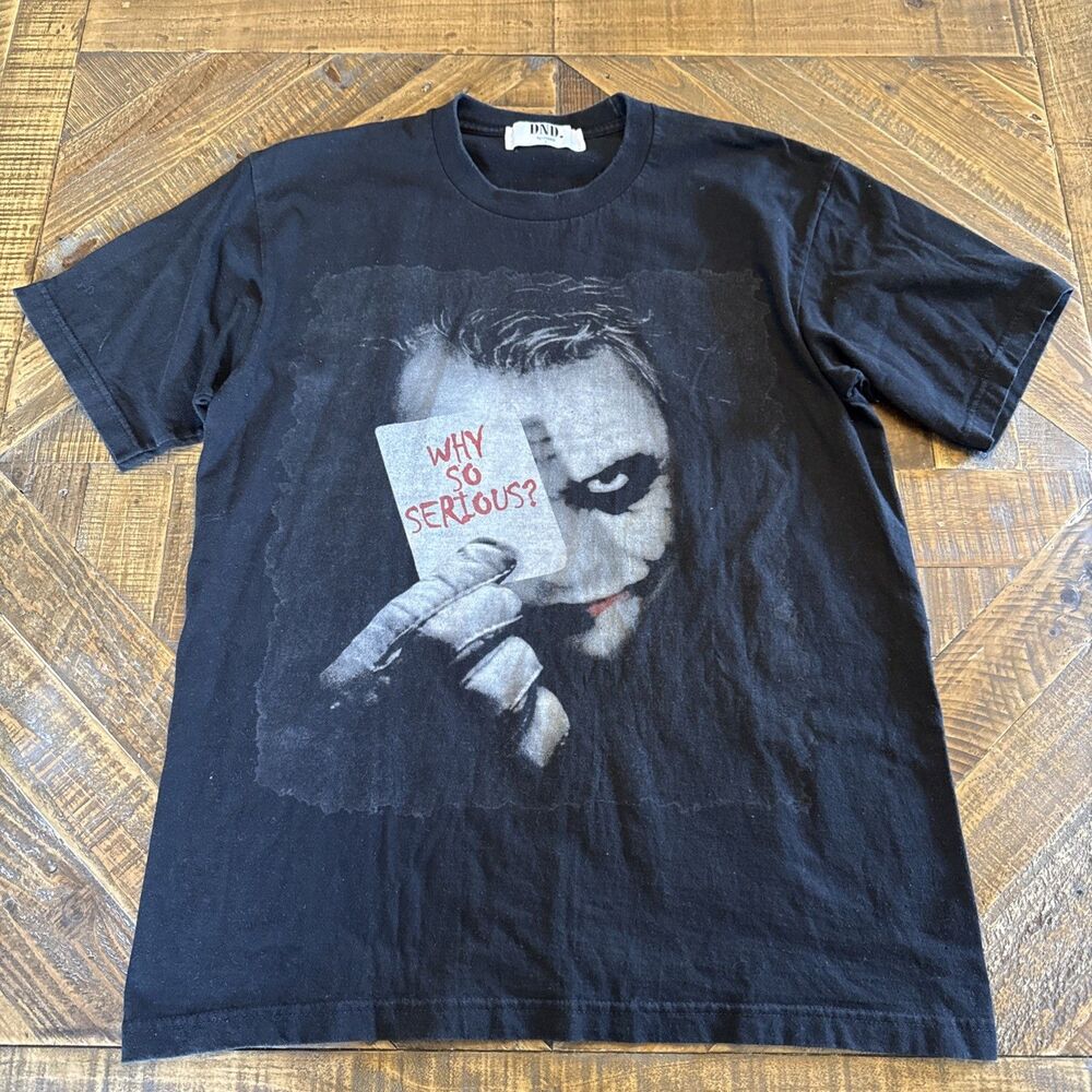 DND The Dark Knight Joker Why So Serious Big Face T-Shirt Men’s Large